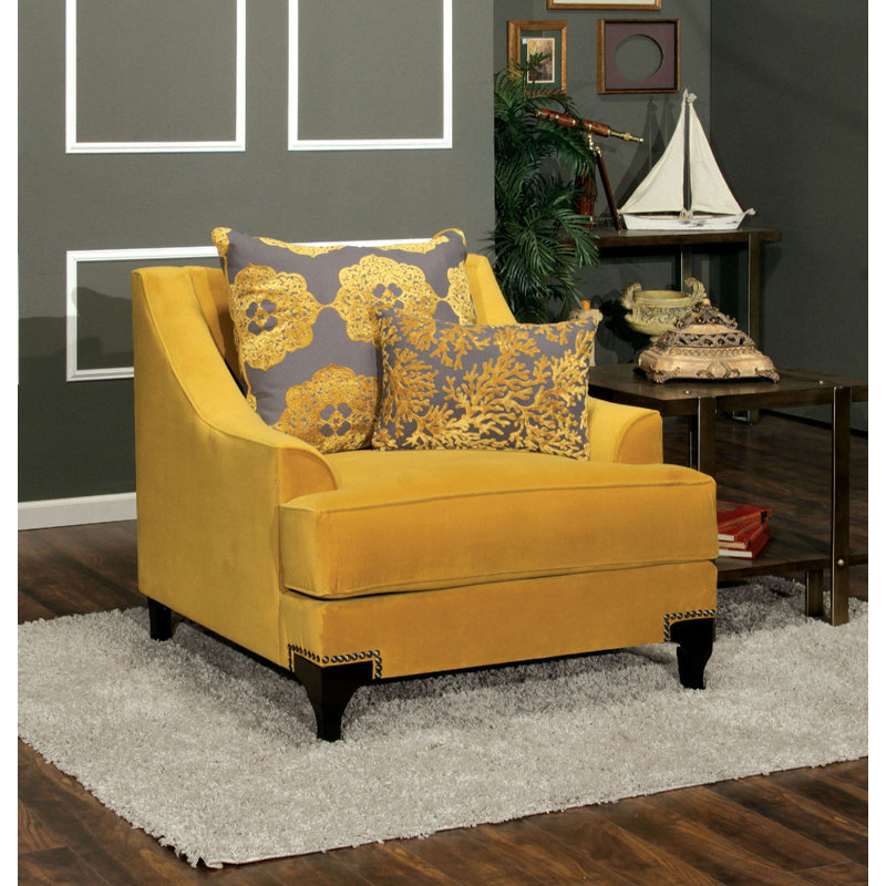 Chaise traditionnelle l 39,4 po, or