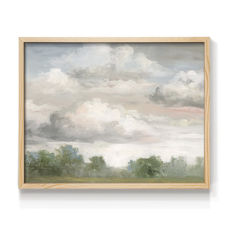 Pastel Monring Sky -Framed Print - Restickable, Naturel, H 16 po x l 20 po