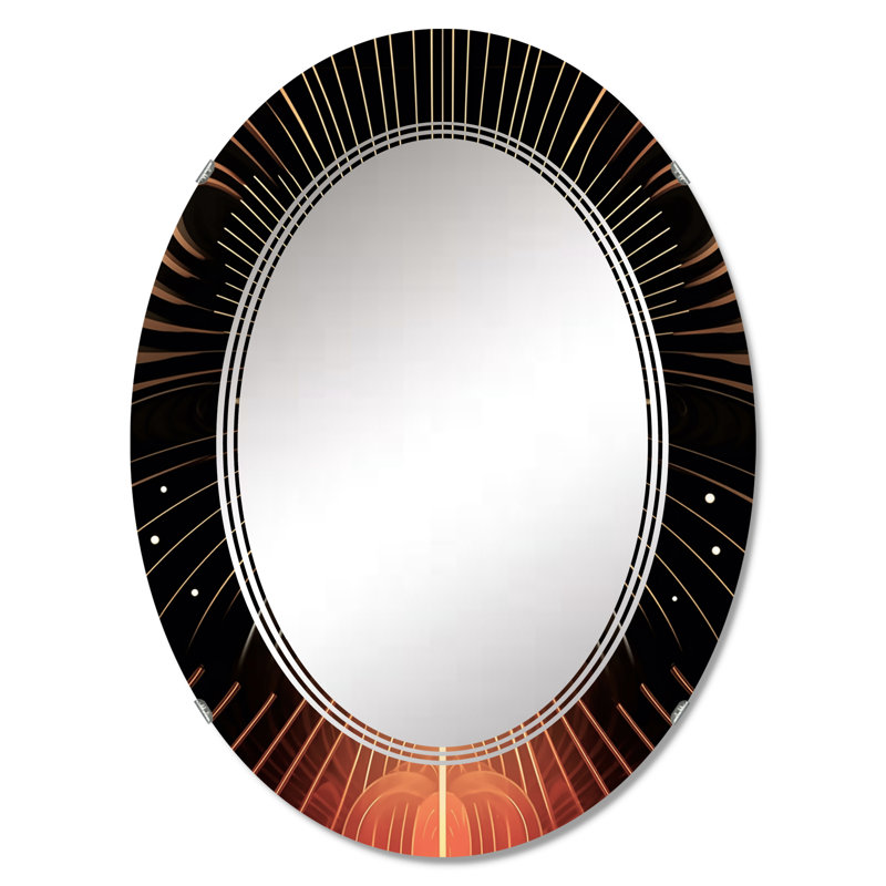Fyztimmons - Miroir mural moderne ovale, 30 po x 20 po