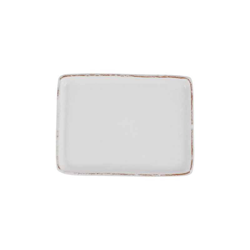 VIETRI Cucina Fresca Terra Cotta Tray, Bianco