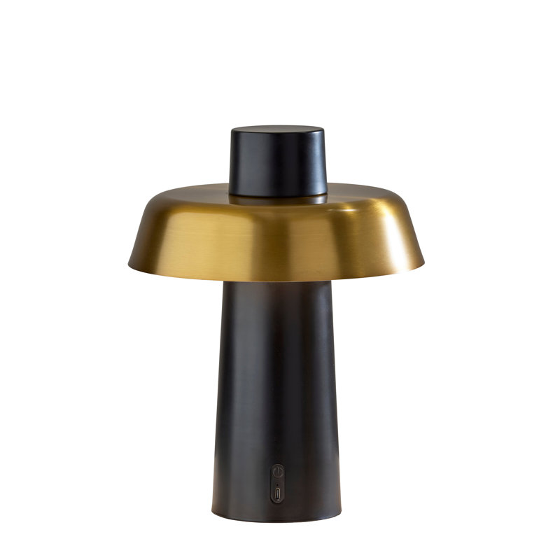 Lampe de table sans fil DEL Pirlo - noir, Noir