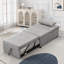 Canapé-lit convertible avec repose-pieds pliant avec design multifonctionnel