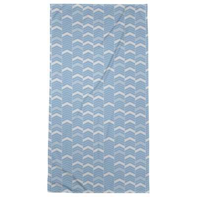 Serviette de bain à chevrons alignés Stephenie