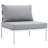 Harmony 6 Piece Outdoor Patio Aluminum Sectional Sofa Set-859698578