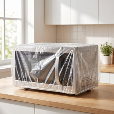 Appliance bundle mouth covering film sleeve Clear  Film Protective Sleeve With Crimped  Disposable Wrapping Cover For Household Kitchen Small Equipmen