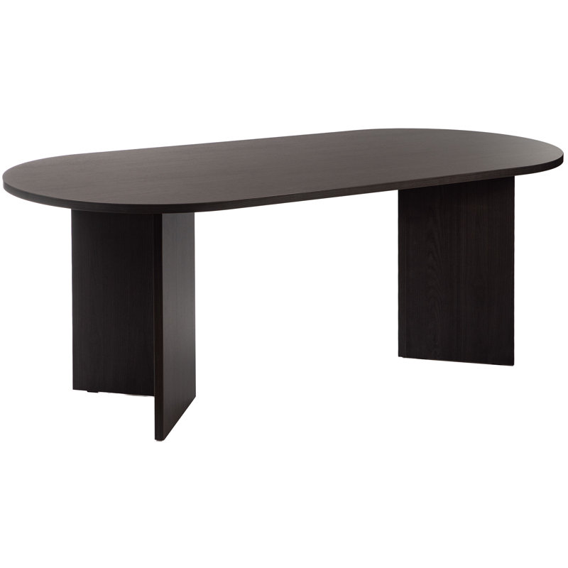 Ovo Round Dining Table, Black