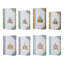 Ensemble de 8 boîtes de rangement Meer, design architectural chinois, blanc