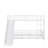 Twin Over Twin Size Metal Bunk Bed With Slide-1133128947