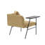 Fauteuil d'appoint rembourré en lin 33,8 po de largeur avec table d'appoint et coussin-710779691