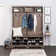 Gracie Hall Tree 60'' Wide with Bench and Shoe Storage