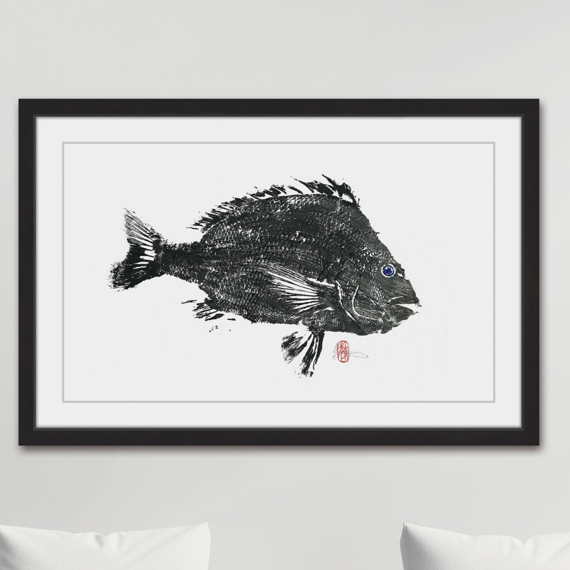 « large ovins head », reproduction d’art encadrée, H 30 po x l 45 po x P 1,5 po