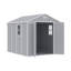 Grey Plastic Outdoor Storage Shed