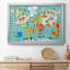 Carte du monde des enfants - cadre photo, impression sur toile-980036101-980036102