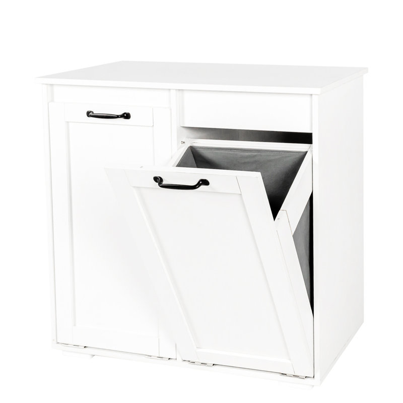 Large Laundry Cabinet With Handles - Easy To Move And Use Spacious Carry