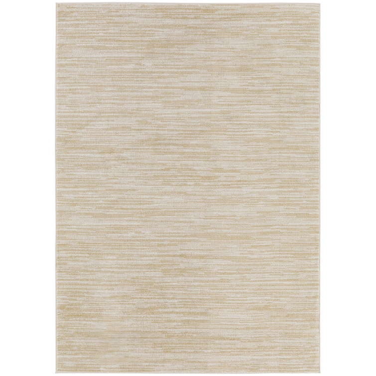 Nourison Essentials Ivory/Gold Indoor/Outdoor Area Rug