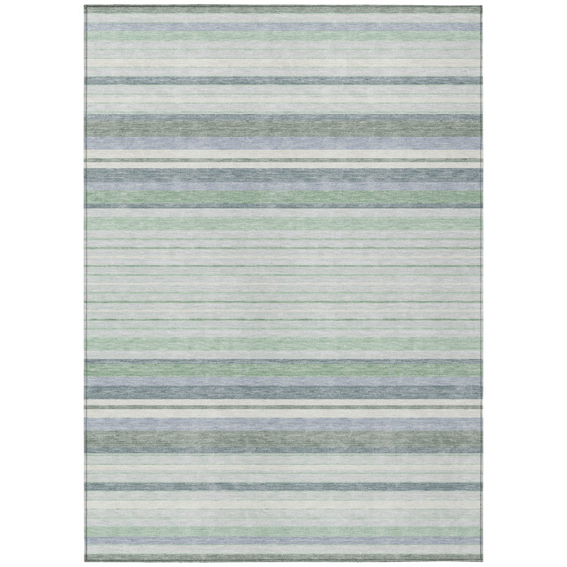 Machine Washable Indoor/Outdoor Chantille ACN2330 Stripes Rug, Rectangle 8' x 10'