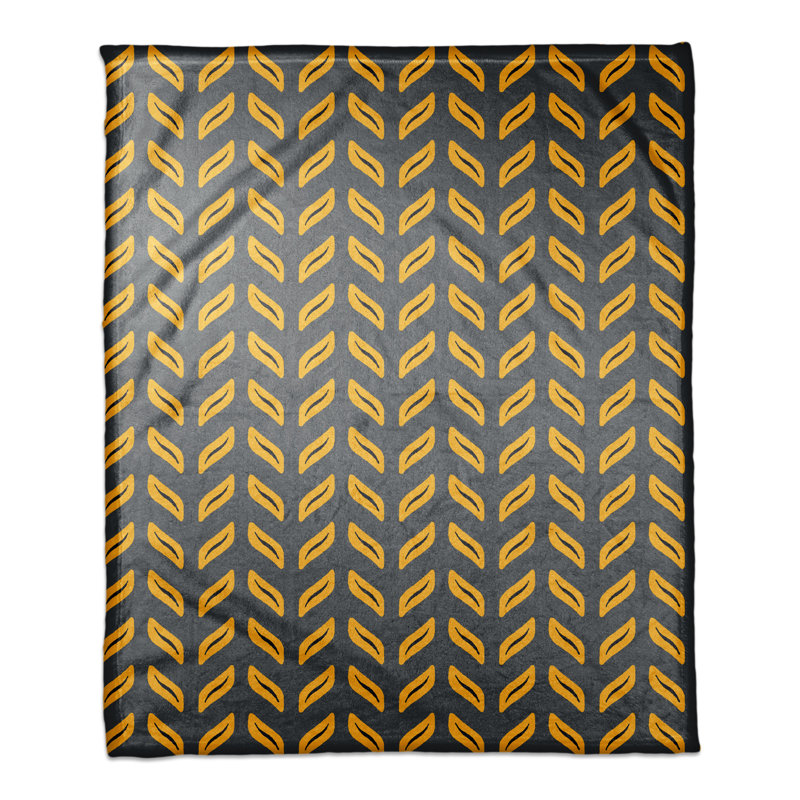 Hand Woven Throw Blanket, Yellow