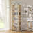 6-Tier Industrial Bookshelf, 71" Tall Wood and Metal Bookcase, Freestanding Open Storage Shelf for Home Office-940630243
