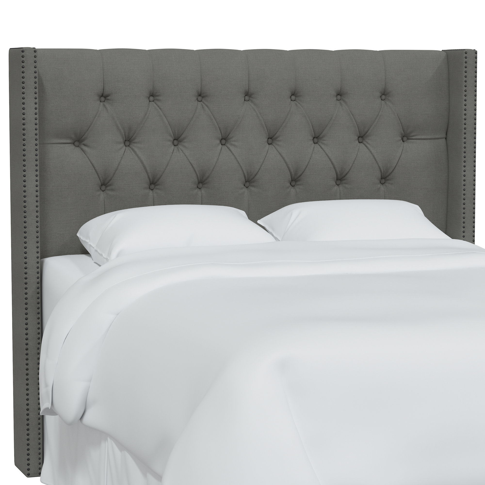Knighten Upholstered Headboard, King, Classic Putty Linen