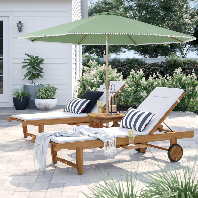 Parasol de patio à inclinaison automatique de 10 pi avec design boule blanche, parasol d'extérieur pour terrasse, cour, bord de piscine