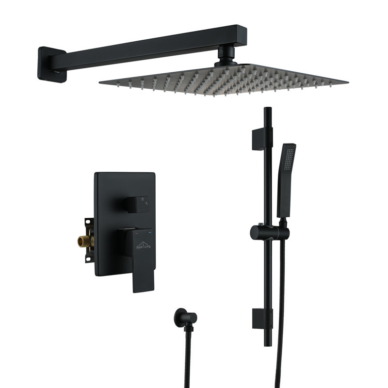 All-In-One Kit with Rough in-Valve, Matte Black