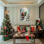 Art mural sur toile Santa Deer-1346878158