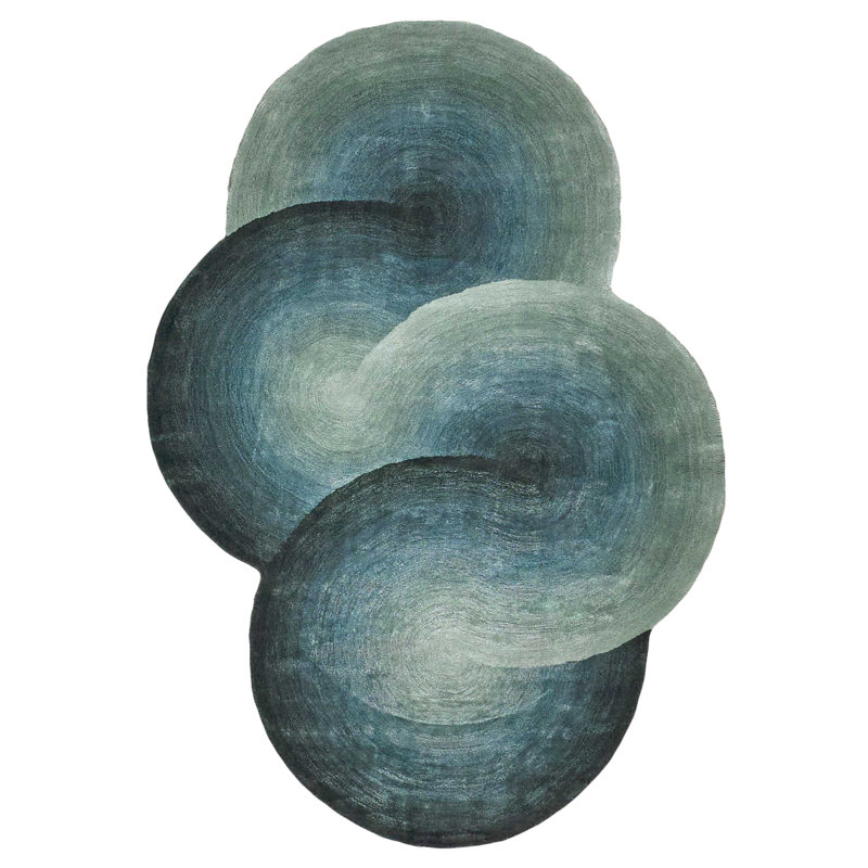 Mitomo Hand Tufted Abstract Area Rug