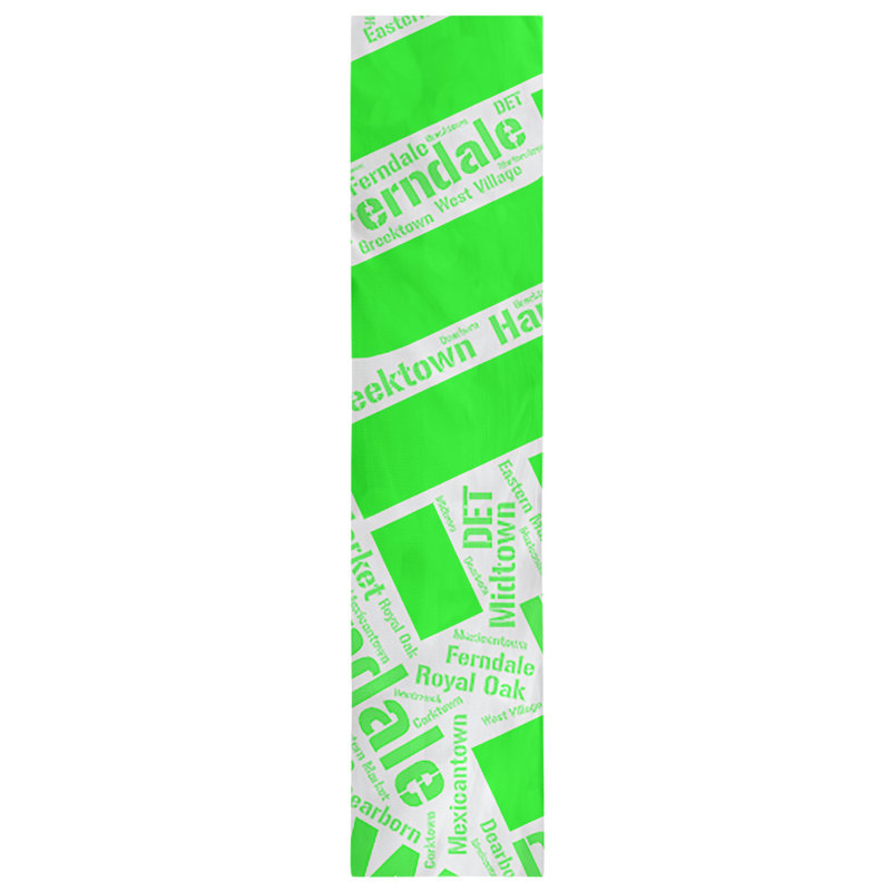 Chemin de table, 72 po x 16 po, Vert, Détroit