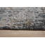 Laine grise nouée à la main gris B.G.E. Tapis contemporain abstrait