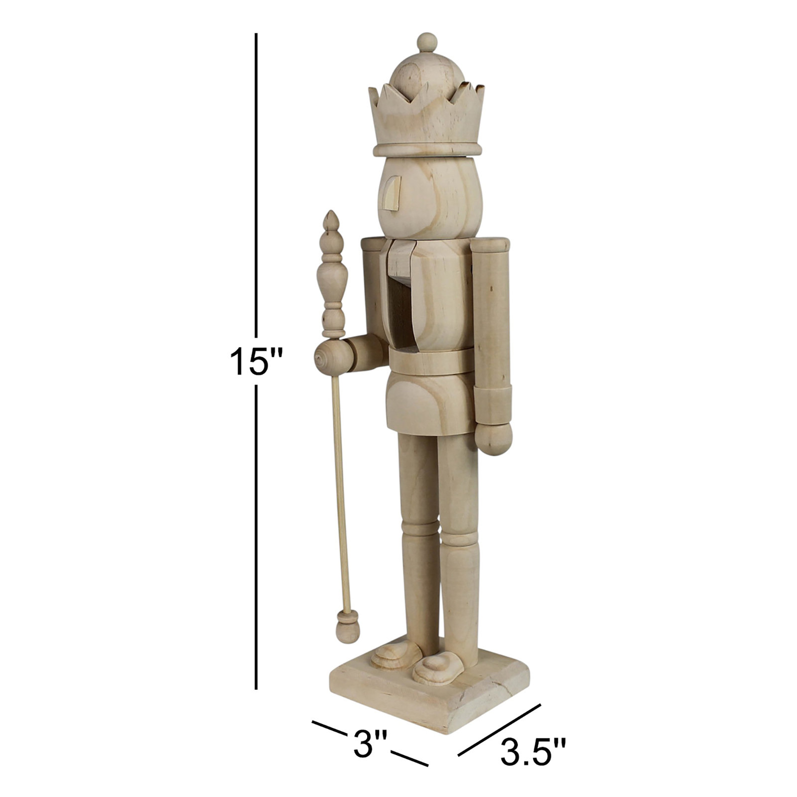 Wood Nutcracker, Oak