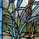 18"H Crane Stained Glass Window Panel