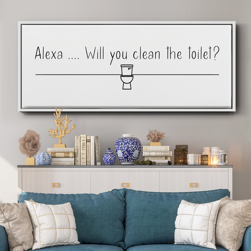Alexa ...- Framed Canvas, 12" H x 30" W