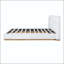 Base de lit à oreilles White Boucle avec base en bois fermée-128515196
