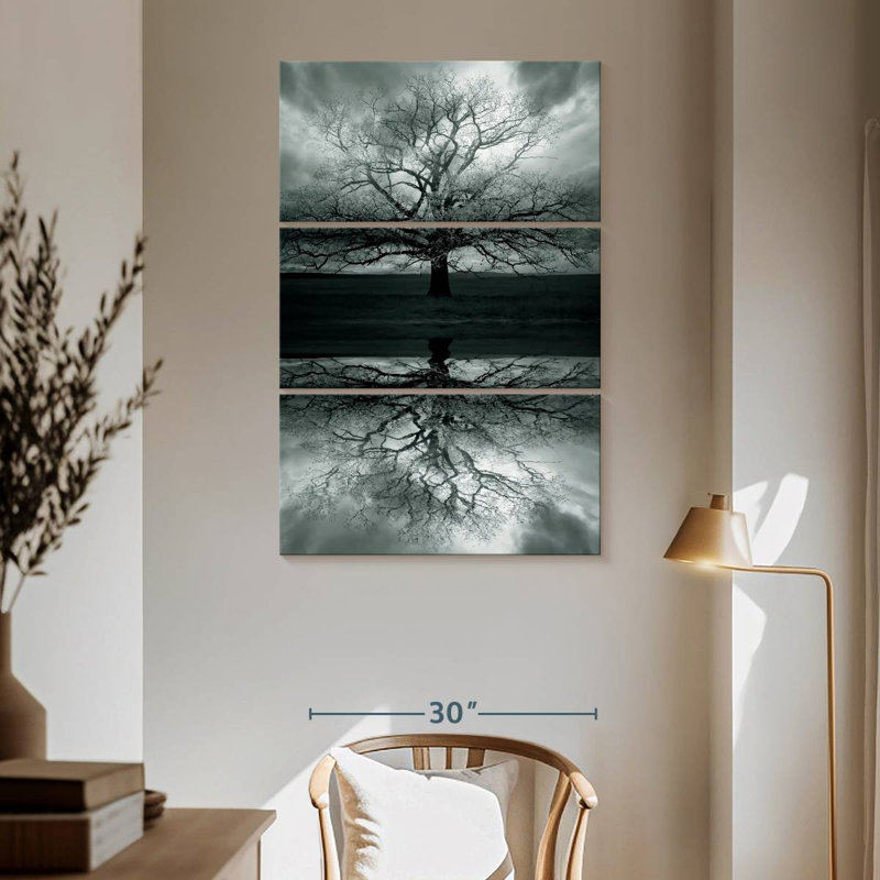Haunted Tree Reflection, 65" H x 42" W