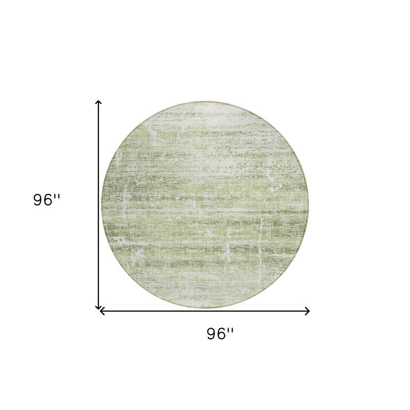 Tapis rond tissé à la machine HomeRoots