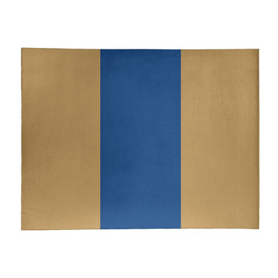 Tapis doré/bleu royal tissé à plat Kansas