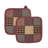 VHC Brands Checkered 100% Cotton Pot Holder Set