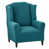 Polyester bleu paon sélectionné