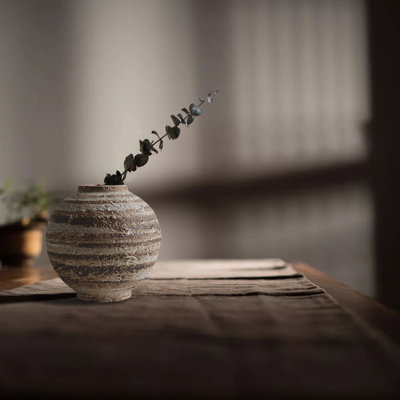 Ceramic Vase, Rustic Vintage Decorative Vase, Flower Vases For Home Decor