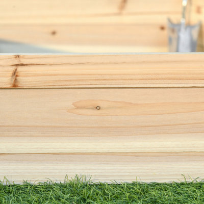 Lit de jardin surélevé en bois, jardinières hexagonales sans vis pour plantes d'extérieur, légumes, fleurs, herbes