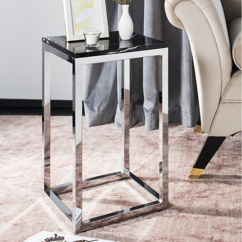Table de bout cadre Winnie, Chrome
