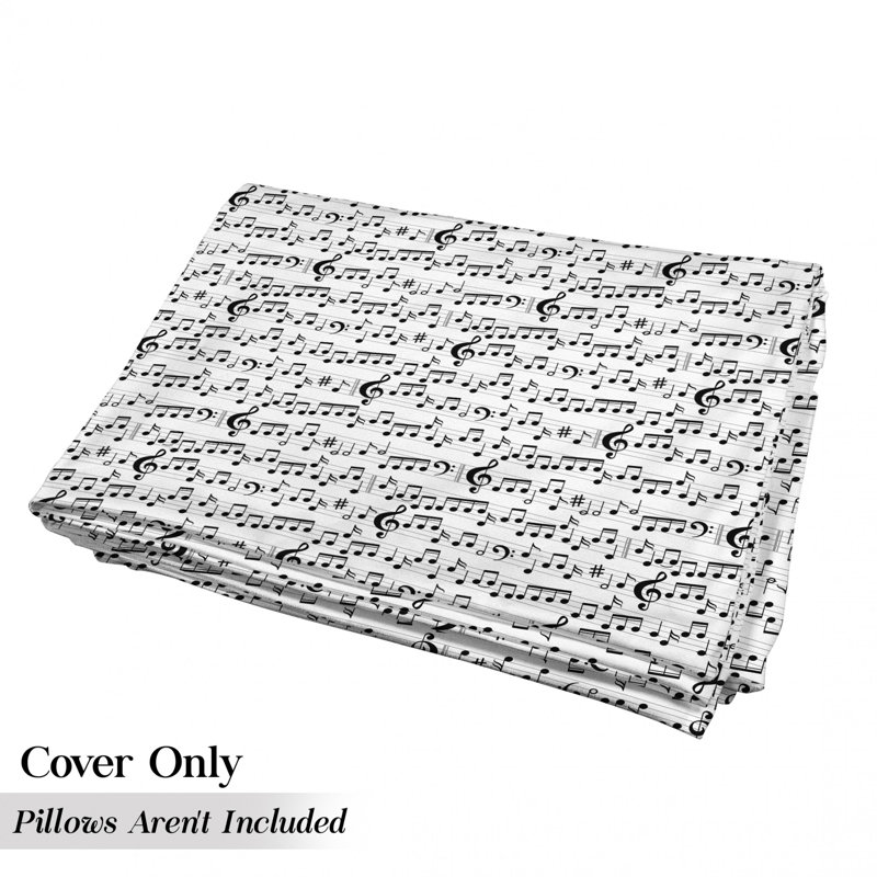 Housse de coussin d'extérieur Professional Notes and Clef, H 2 po x l 36 po x P 88 po