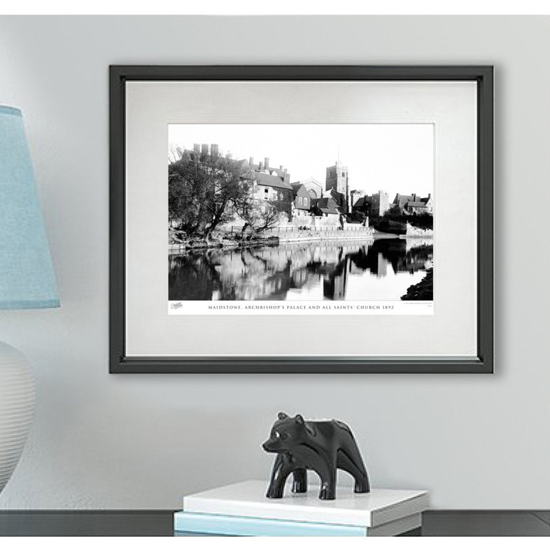 Maidstone, Archbishop's Palace And All Saints' Church 1892 by Francis Frith - Single Picture Frame Print