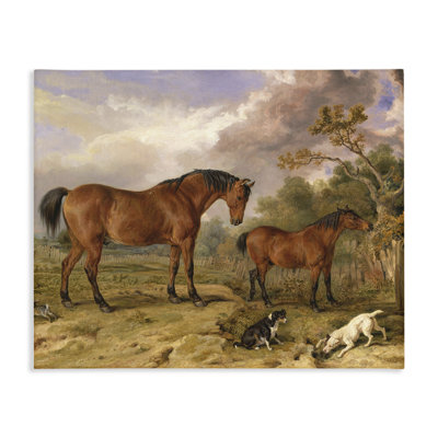 Classic Portrait of Horses Canvas, design by Tina LeCour