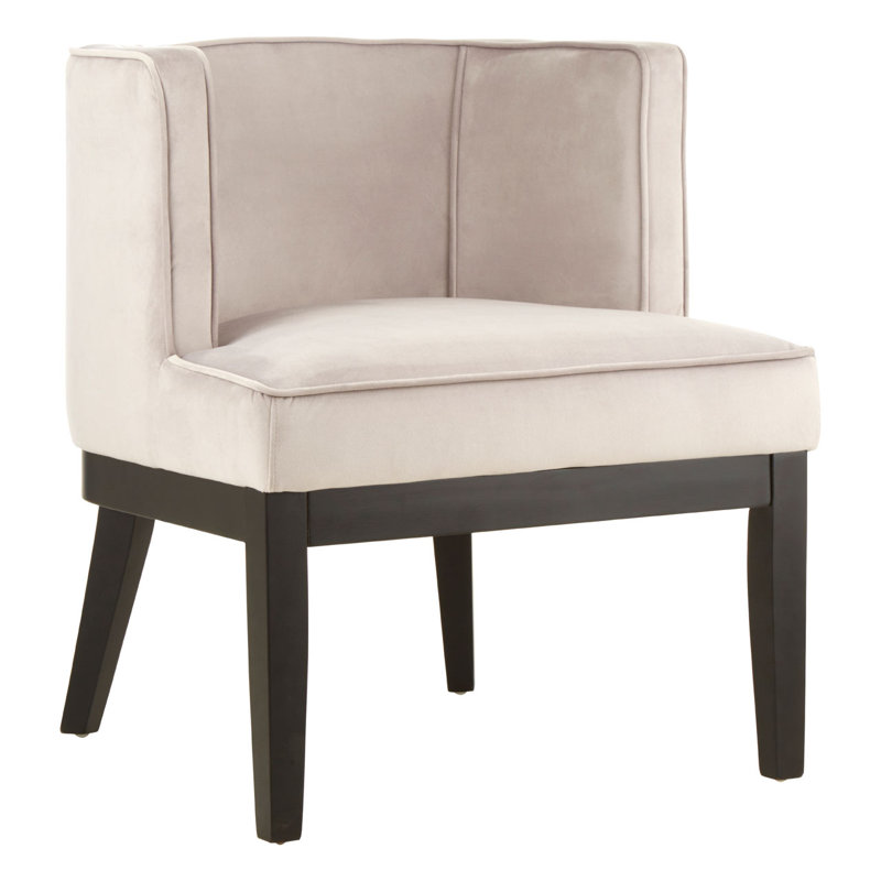 Bryanty Upholstered Armchair, Light Grey