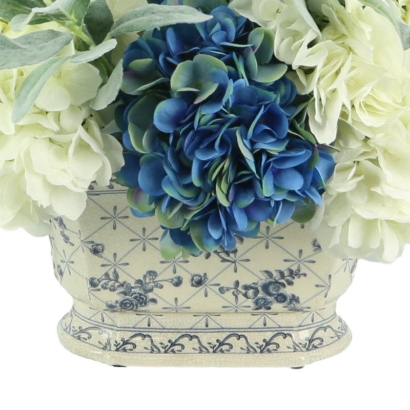 Polysilk Hydrangea Arrangement