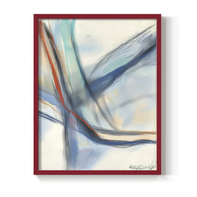 Série ABSTRACT DCCxx - reproduction encadrée de qualité supérieure - prête à être accrochée - aucun clou requis
