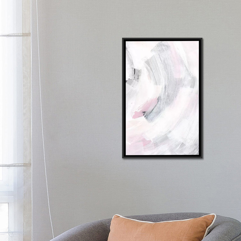 «Neutral Breeze II» par PI Studio - impression sur toile tendue, H 26 po x l 18 po x P 1,5 po, Toile avec cadre noir