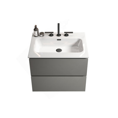 Meuble-lavabo mural 24 po avec lavabo en céramique