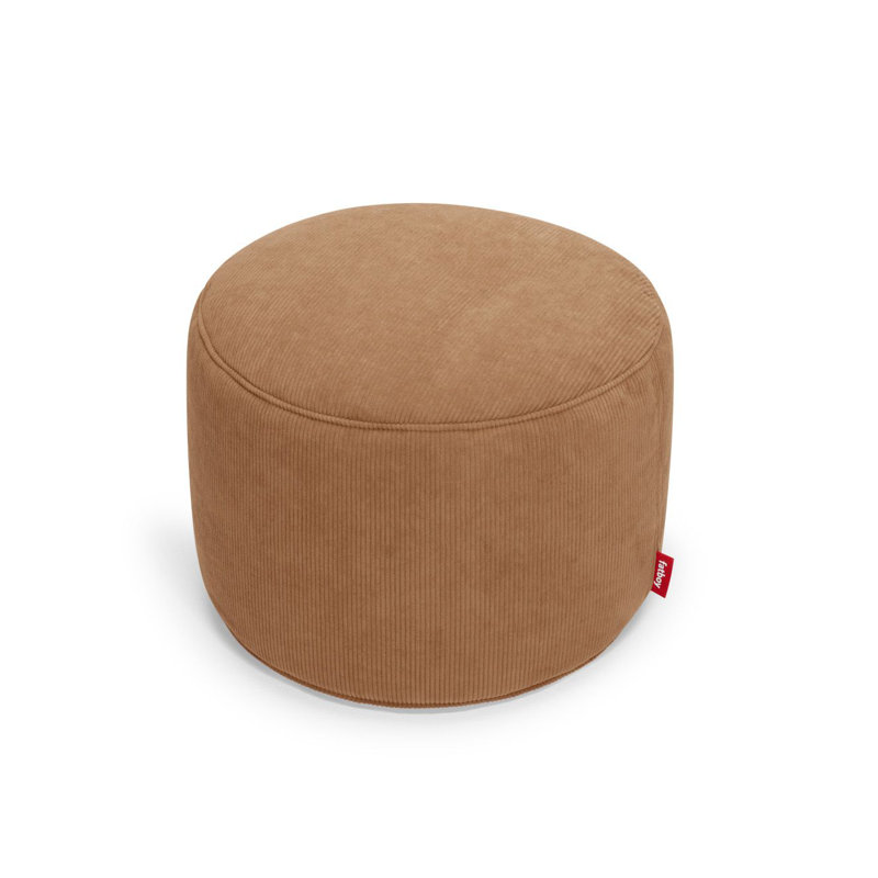 Point Recycled Cord Ottoman, Teddy Bear